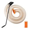 Wood Chipper Shredder Mulcher Leaf Vacuum Kit, 4.3 Inch x 13.1 ft Heavy Duty Universal Woodchipper Accessory, 4 inch Diameter for Large Volume Feeding