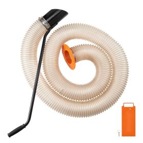 Wood Chipper Shredder Mulcher Leaf Vacuum Kit, 4.3 Inch x 13.1 ft Heavy Duty Universal Woodchipper Accessory, 4 inch Diameter for Large Volume Feeding