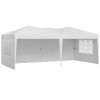 Pop Up Canopy, 10 x 20 FT Instant Canopy Portable Gazebo with 3 Sidewalls & 2 Ventilated Windows