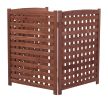 3-Panel Outdoor Air Conditioner Fence Screen, Outside Wood Privacy Fence, 32" W x 38" H