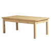 Outdoor Wood Coffee Table, 44" Farmhouse Side Table for Patio