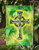 Irish Celtic Cross Garden Flag Mailbox Flag Decorative Yard Flag Banner Outside Patio Artwork Yard Flower Beds, Garden Size, Multicolor