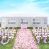 3*9m 5-Sided Iron PE Cloth Spiral Pipe Pergola
