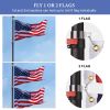 20ft Telescope Flag Pole, Black | 22FLP001-20-F1-06.V2 Upgraded Version