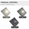 Solar Lamp Post Lights 72 Outdoor Triple-Head Street Vintage for Backyard Garden Pathway Driveway