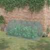 8' x 4' Crop Cage, Plant Protection Tent with Two Zippered Doors, Storage Bag and 4 Ground Stakes, for Garden, Yard, Lawn, Green