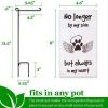 Garden Flag No Longer by My Side but Always in My Heart Angelic Pawprint Pet Memorial 4x8 Inch Printed Blockout Polyester