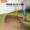 Compost Spreader, 24.4-25.6" Height Adjustable Handle, 24" Wide, Lawn and Garden Peat Moss Roller with Side Latches