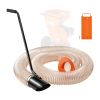 Wood Chipper Shredder Mulcher Leaf Vacuum Kit, 4.3 Inch x 13.1 ft Heavy Duty Universal Woodchipper Accessory, 4 inch Diameter for Large Volume Feeding
