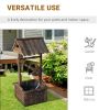 Rustic Wishing Well Fountain for Outdoor Garden Accent Decorative