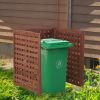 3-Panel Outdoor Air Conditioner Fence Screen, Outside Wood Privacy Fence, 32" W x 38" H