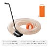 Wood Chipper Shredder Mulcher Leaf Vacuum Kit, 4.3 Inch x 13.1 ft Heavy Duty Universal Woodchipper Accessory, 4 inch Diameter for Large Volume Feeding