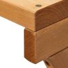 2-in-1 Transforming Interchangeable Picnic Table, Outdoor Wooden Table and Bench Set, Portable Foldable Bench with Umbrella Hole