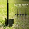 Garden Fence, 4 Pack Steel Fence Panels, 11.5' L x 43" H, Rust-Resistant Decorative Border Flower Edging for Yard, Landscape, Patio, Outdoor Decor