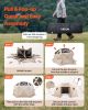 Pop up Gazebo Screen Tent, 15 x 15 ft, 13-Sided Spherical Camping Canopy Tent with Removable Top & Carry Bag, Quick-Set & Bite-Proof