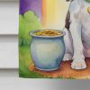 English Springer Spaniel St Patrick's Day House Flag Large Porch Sleeve Pole Decorative Outside Yard Banner Artwork Wall Hanging, Polyester