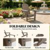 Folding chair 2-piece set, courtyard chair, brown