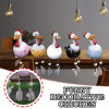 5 PCS Resin Rooster Outdoor Statues, Fun Design, Waterproof & Fade-Resistant, Perfect for Yard, Garden & Balcony Decoration