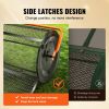 Compost Spreader, 24.4-25.6" Height Adjustable Handle, 24" Wide, Lawn and Garden Peat Moss Roller with Side Latches