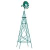 8 Feet Windmill Metal Ornamental Wind Wheel Weather Resistant