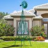 8 Feet Windmill Metal Ornamental Wind Wheel Weather Resistant