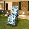 67x22in Chaise Lounger Cushion Recliner Rocking Chair Sofa Mat Deck Chair Cushion