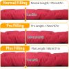 71x22in Plus Type Chaise Lounger Cushion Recliner Rocking Chair Sofa Mat Deck Chair Cushion for Outdoor Patio Garden