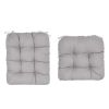 2Pcs/Set 1Pc Back Cushion and 1Pc Seat Cushion Rocking Chair Cushion Upper And Lower Back And Seat Sets