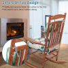 2Pcs/Set 1Pc Back Cushion and 1Pc Seat Cushion Rocking Chair Cushion Upper And Lower Back And Seat Sets