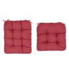 2Pcs/Set 1Pc Back Cushion and 1Pc Seat Cushion Rocking Chair Cushion Upper And Lower Back And Seat Sets