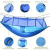 600lbs Load 2 Persons Hammock w/Mosquito Net Outdoor Hiking Camping Hommock Portable Nylon Swing Hanging Bed w/ Strap Hook Carry Bag