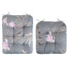 2Pcs/Set 1Pc Back Cushion and 1Pc Seat Cushion Rocking Chair Cushion Upper And Lower Back And Seat Sets