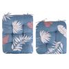 2Pcs/Set 1Pc Back Cushion and 1Pc Seat Cushion Rocking Chair Cushion Upper And Lower Back And Seat Sets