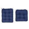 2Pcs/Set 1Pc Back Cushion and 1Pc Seat Cushion Rocking Chair Cushion Upper And Lower Back And Seat Sets